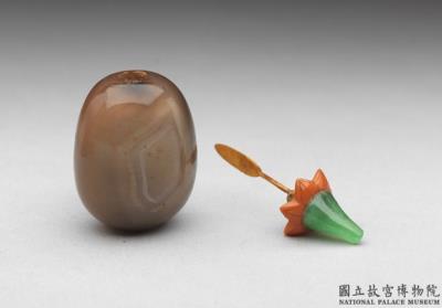 图片[3]-Agate eggplant-shaped snuff bottle, 18th century, Qing dynasty-China Archive